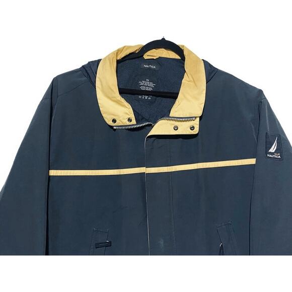 Nautica Jacket Mens Size 3X Blue Knit Casual Full Zip Up Lined - Picture 4 of 8